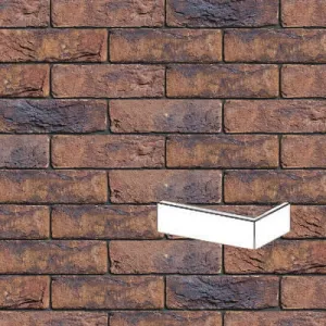 ENGELS PŁYTKA KĄTOWA RĘCZNIE FORMOWANA KOPER ROODBONT DF 215x101x25x65 MM