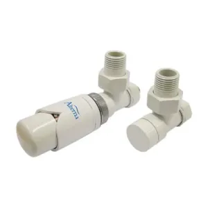 ALTERNA ZESTAW ZAWORÓW GRZEJNIKOWYCH Z TERMOSTATEM BIAŁY PEX GW M 22X1,5-16X2
