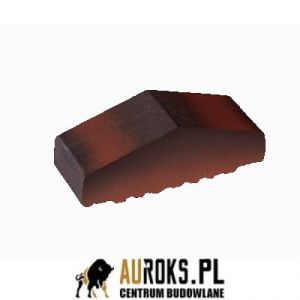 KSZTAŁTKA OGRODZENIOWA KLINKIEROWA KOLOR DZIKIE WINO KO 180/120x65x58 MM ZAOKRĄGLONA PEŁNA KLINKIER PRZYSUCHA