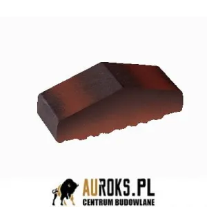 KSZTAŁTKA OGRODZENIOWA KLINKIEROWA KOLOR DZIKIE WINO KO 180/120x65x58 MM ZAOKRĄGLONA PEŁNA KLINKIER PRZYSUCHA