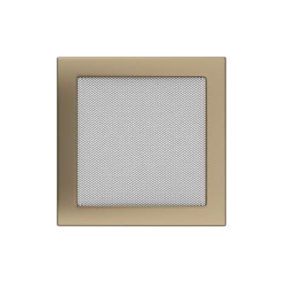 KRATKI KRATKA KOMINKOWA PROSTOKĄTNA ZŁOTO GALWANICZNE 220X220 MM