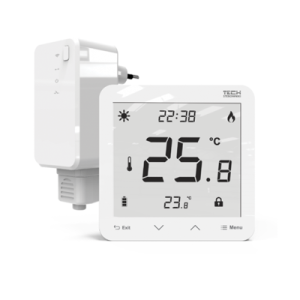 TECH REGULATOR POKOJOWY DWUSTANOWY  ST-297 V2 BEZPRZEWODOWY BIAŁY