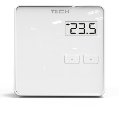 TECH REGULATOR POKOJOWY BEZPRZEWODOWY R-8 B BIAŁY