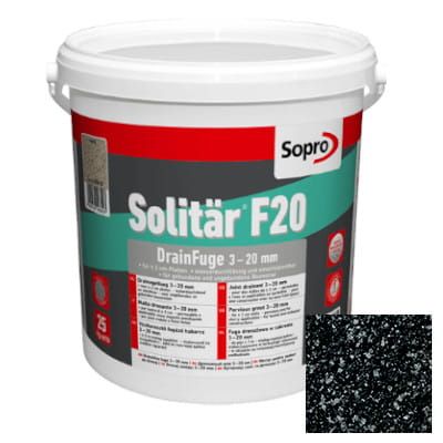 SOPRO SOLITAR F20 FUGA DRENAŻOWA 3-20 MM KOLOR 66 ANTRACYT 25 KG