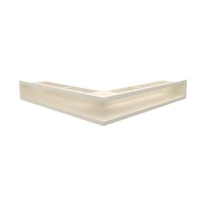KRATKI KRATKA KOMINKOWA LUFT NAROŻNA LEWA KREMOWA 766X547X90 MM