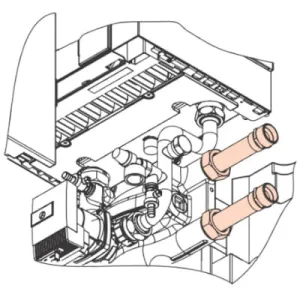 VIESSMANN ZESTAW PRZYŁĄCZENIOWY LEWO/PRAWO DLA KOTŁÓW VITODENS 200-W O MOCY 49 - 99 KW ZK03673