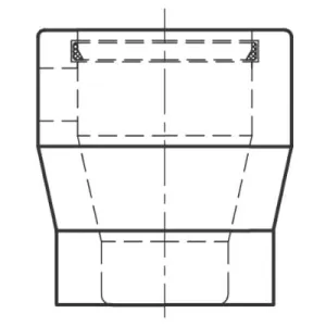 VIESSMANN ELEMENT PRZEJŚCIOWY FI 60/100 - FI 80/125 9566171