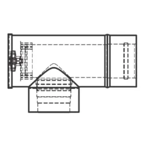 VIESSMANN TRÓJNIK PRZYŁĄCZENIOWY KONCENTRYCZNY 90° FI 100/150 9566205
