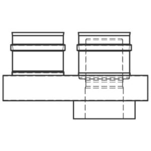 VIESSMANN ADAPTER SYSTEMU SPALIN FI 80/125 - FI 80/80 7497509