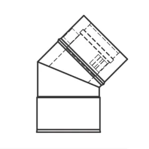 VIESSMANN KOLANO KONCENTRYCZNE 45° FI 100/150 9566194