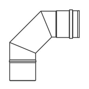 VIESSMANN KOLANO SPALINOWE 90° FI 80 9566164