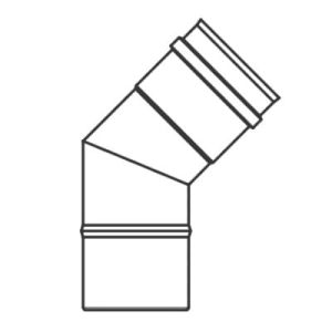 VIESSMANN KOLANO SPALINOWE 45° FI 80 9566165