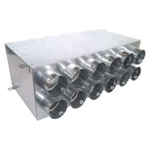 DEFRO AIR ROZDZIELACZ DWURZĘDOWY DWUNASTO-KRÓĆCOWY IZOLOWANY Z KLAPĄ 12x75/200D ik