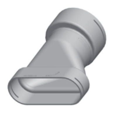 DEFRO AIR PRZEJŚCIE Z DN 90/75 NA KANAŁ FLAT 51 Z USZCZELKAMI