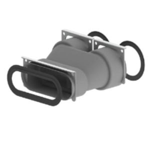 DEFRO AIR PRZEJŚCIE Z KANAŁU FLAT 51 NA DN 2x75 Z USZCZELKAMI