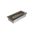 KRATKI KRATKA KOMINKOWA PROSTOKĄTNA CZARNO-ZŁOTA 110X240 MM