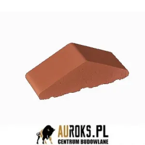 KSZTAŁTKA OGRODZENIOWA KLINKIEROWA KOLOR RUBINOWA CZERWIEŃ KO 180/120x65x58 MM OSTRA PEŁNA KLINKIER PRZYSUCHA