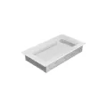 KRATKI KRATKA KOMINKOWA PROSTOKĄTNA BIAŁA 170X300 MM