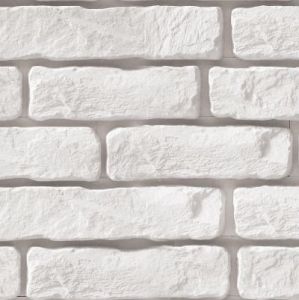 MAX-STONE KAMIEŃ DEKORACYJNY PŁYTKA HARVARD WHITE  27x6,8CM ; 20x6,8CM ; 13,5x6,8CM OPK.0,44M2