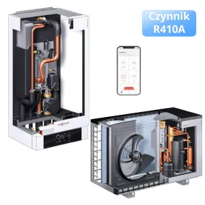 VIESSMANN VITOCAL 200-S TYP AWB-E-AC 201.D16 (R410A) 14,7 KW 3-FZ POMPA CIEPŁA TYPU SPLIT Z021409 (grzanie i chłodzenie; grzałka)