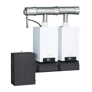 VIESSMANN KASKADA 2X VITODENS 200-W O ŁĄCZNEJ MOCY 120 KW Z RAMĄ MONTAŻOWĄ STOJĄCĄ B2HAI52