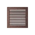 KRATKI KRATKA KOMINKOWA PROSTOKĄTNA MIEDZIANA Z ŻALUZJĄ 220X220 MM