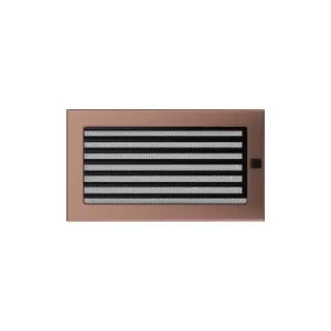 KRATKI KRATKA KOMINKOWA PROSTOKĄTNA MIEDŹ GALWANICZNE Z ŻALUZJĄ 170X300 MM
