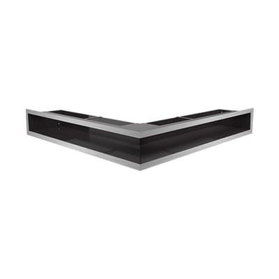 KRATKI KRATKA KOMINKOWA LUFT NAROŻNA LEWA SZLIF 600X400X60 MM