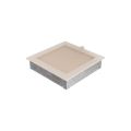 KRATKI KRATKA KOMINKOWA PROSTOKĄTNA KREMOWA Z ŻALUZJĄ 220X220 MM