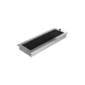 KRATKI KRATKA KOMINKOWA PROSTOKĄTNA NIKLOWANA Z ŻALUZJĄ 170X490 MM