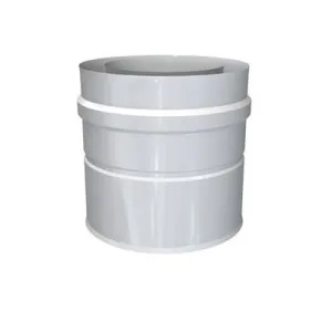 ADAPTER DO KOTŁÓW GAZOWYCH KWASOODPORNY DWUŚCIENNY MKPS 80/110 MM 2ADPS-GR20 MK ŻARY KOLOR BIAŁY