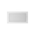 KRATKI KRATKA KOMINKOWA PROSTOKĄTNA BIAŁA Z ŻALUZJĄ 170X300 MM