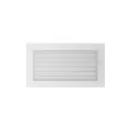 KRATKI KRATKA KOMINKOWA PROSTOKĄTNA BIAŁA Z ŻALUZJĄ 170X300 MM