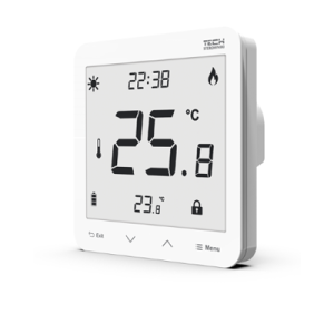 TECH REGULATOR POKOJOWY DWUSTANOWY ZASILANY 230V  ST-297z V3 PRZEWODOWY BIAŁY