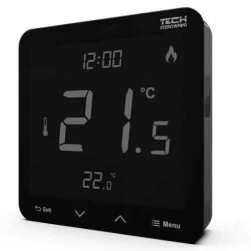 TECH REGULATOR POKOJOWY DWUSTANOWY BATERYJNY ST-299 V3 PRZEWODOWY CZARNY