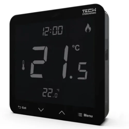 TECH REGULATOR POKOJOWY DWUSTANOWY BATERYJNY ST-299 V3 PRZEWODOWY CZARNY