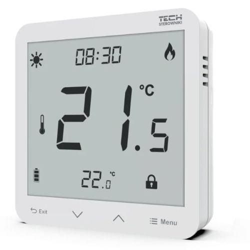 TECH REGULATOR POKOJOWY DWUSTANOWY BATERYJNY ST-299 V3 PRZEWODOWY BIAŁY