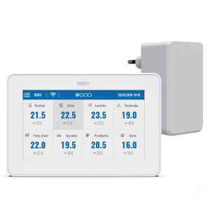 TECH PANEL KONTROLNY + MODUŁ WIFI M-9T BIAŁY (MONTAŻ NATYNKOWY)