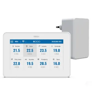 TECH PANEL KONTROLNY + MODUŁ WIFI M-9T BIAŁY (MONTAŻ NATYNKOWY)