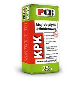 PCB ZAPRAWA KLEJOWA DO PŁYTEK KLINKIEROWYCH I ELEWACYJNYCH  KPK 25KG 