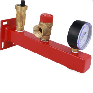 AFRISO  BSS GRUPA BEZPIECZEŃSTWA DO C.O. ¾" Z MANOMETREM, ODPOWIETRZNIKIEM, ZAWOREM BEZP. (3 BAR) BEZ SZYBKOZŁĄCZKI 9061000