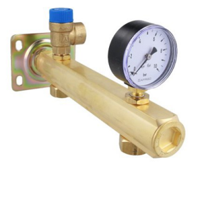 AFRISO  BSB GRUPA BEZPIECZEŃSTWA DO C.W.U ¾" Z MANOMETREM, ODPOWIETRZNIKIEM, ZAWOREM BEZP. (6 BAR) BEZ SZYBKOZŁĄCZKI 9062000