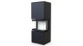 DEFRO HOME WKŁAD KOMINKOWY STALOWY INTRA XSM C VER. COMPACT 1 3-SZYBY 8KW CZARNY