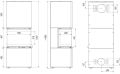 DEFRO HOME WKŁAD KOMINKOWY STALOWY INTRA XSM C VER. COMPACT 1 3-SZYBY 8KW CZARNY