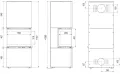 DEFRO HOME WKŁAD KOMINKOWY STALOWY INTRA XSM C VER. COMPACT 1 3-SZYBY 8KW CZARNY