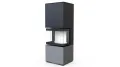 DEFRO HOME WKŁAD KOMINKOWY STALOWY INTRA XSM C VER. COMPACT 1 3-SZYBY 8KW SZARY