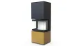 DEFRO HOME WKŁAD KOMINKOWY STALOWY INTRA XSM C VER. COMPACT 1 3-SZYBY 8KW ZŁOTY