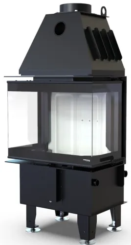 DEFRO HOME WKŁAD KOMINKOWY STALOWY INTRA XSM C 3-SZYBY 8KW