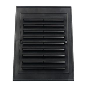 KRATKA WENTYLACYJNA NAWIEWOWA KOLOR CZARNY 140x210 MM (PLASTIKOWA ROZPÓRKA)