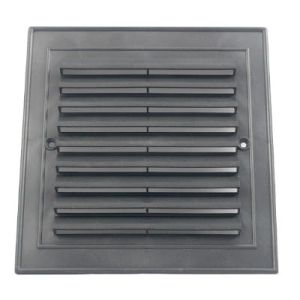 KRATKA WENTYLACYJNA NAWIEWOWA KOLOR GRAFITOWY 140x140 MM (METALOWA ROZPÓRKA)